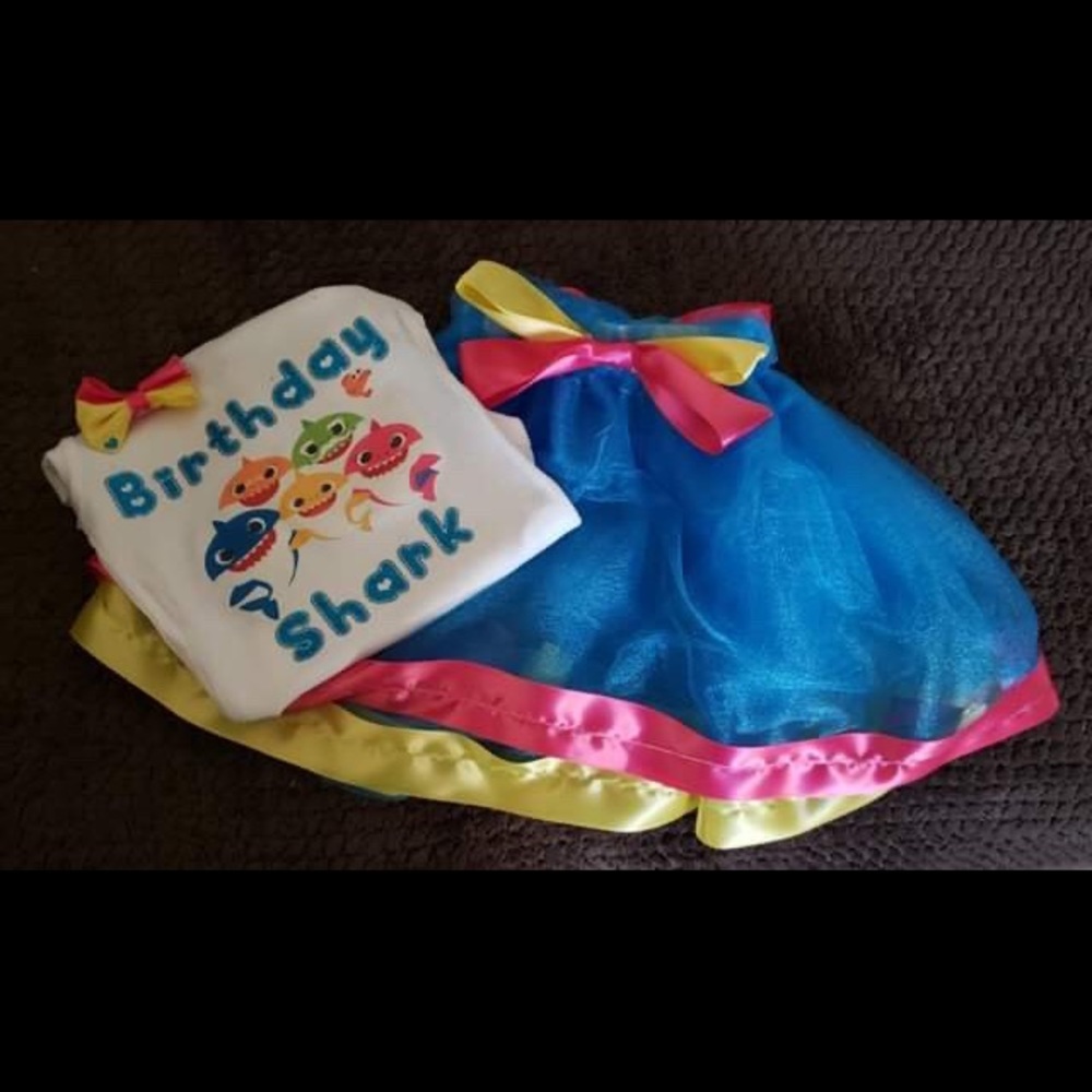 Baby shark birthday outfit